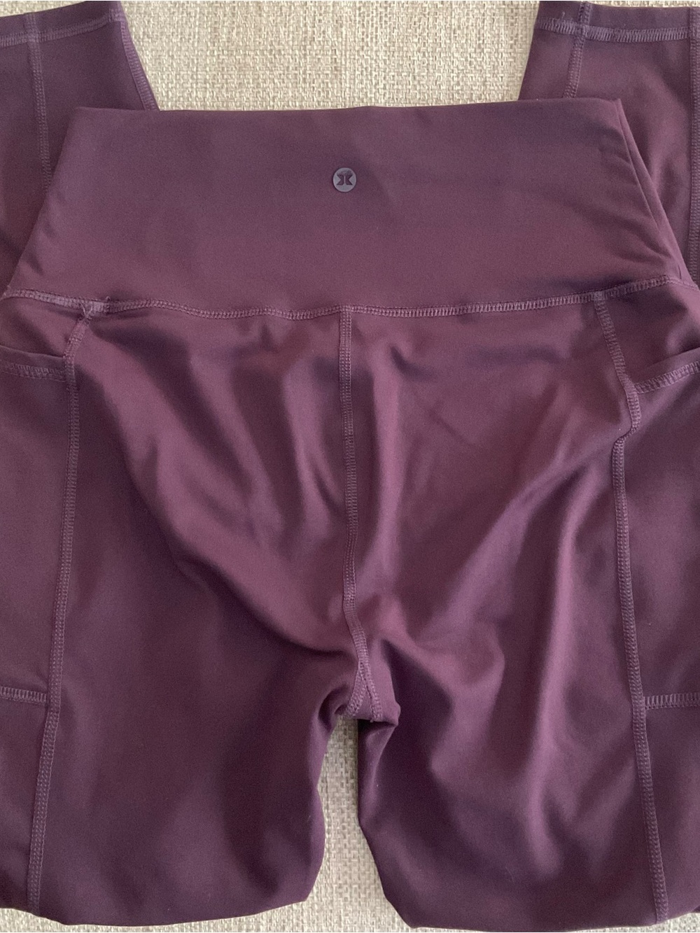 RBX Deep Burgundy active women’s full length high waist Legging with pockets. - Picture 9 of 9